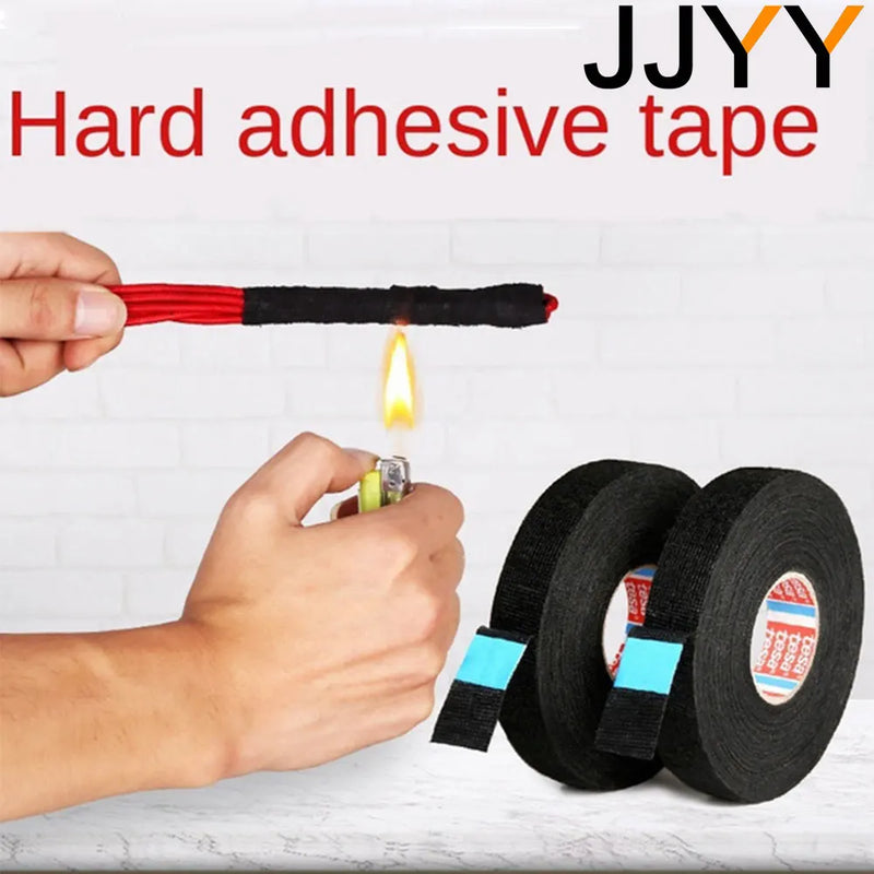 JJYY New Width 15mm*15M Electrical Insulation Tape Heat-resistant Wiring Harness PET Bundle Flame Retardant Tape
